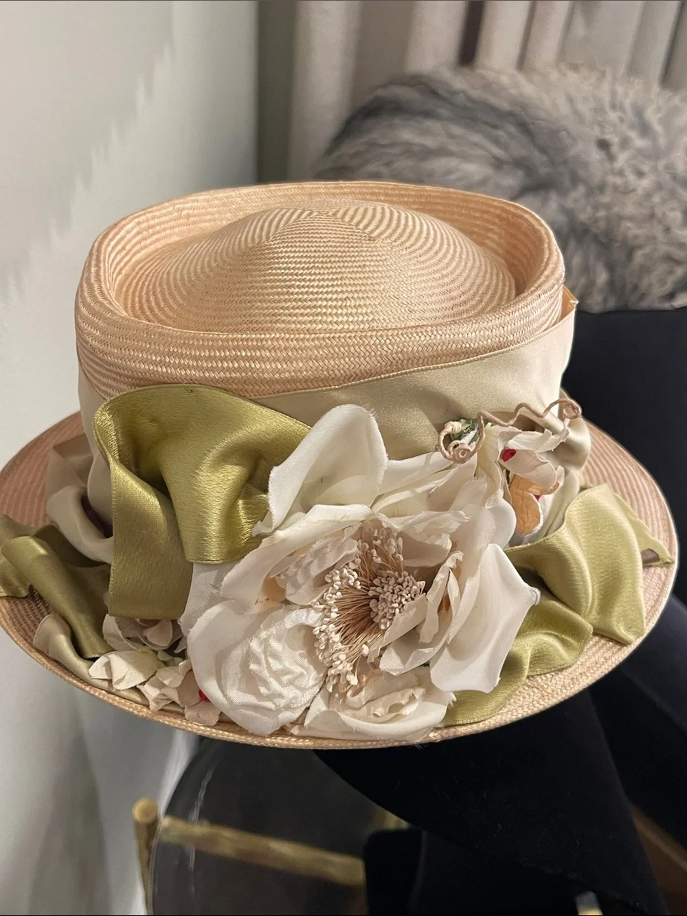 Vintage Patina Millinery for Ritz Carlton Straw Hat